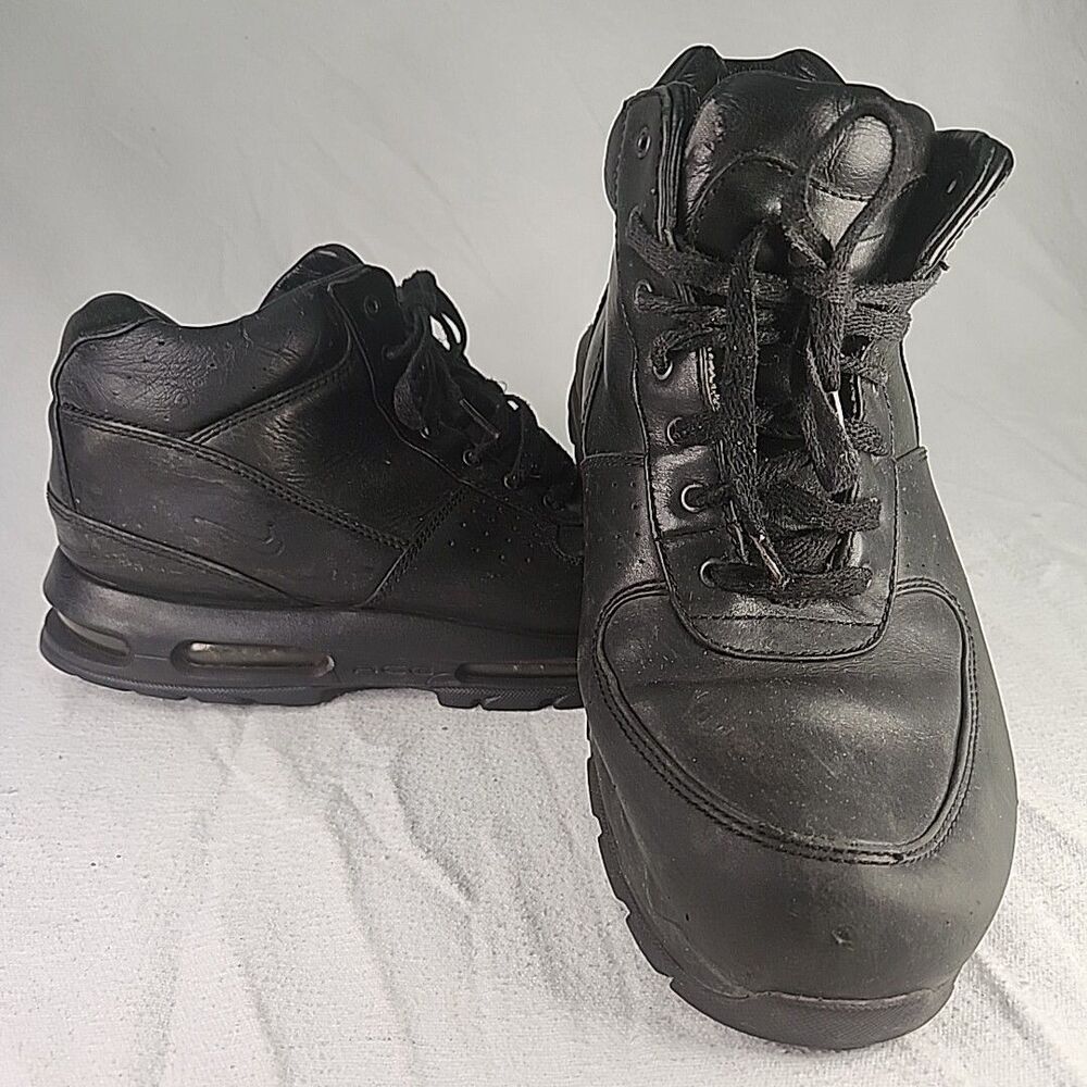 Shoes Nike Air Max Goadome ACG Leather Boots 10.5 Black Waterproof 865031-009